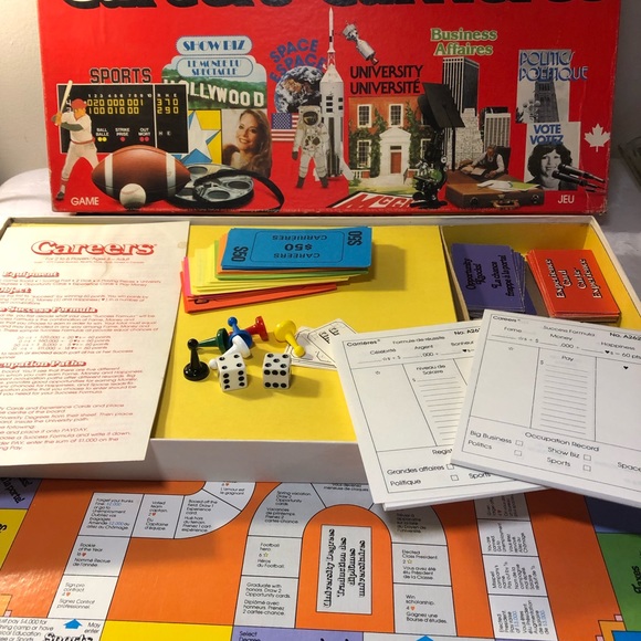 Careers Board Game 1979 COMPLETE French & English Parker Brothers - Picture 10 of 12